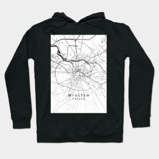 Wroclaw Poland City Map Hoodie